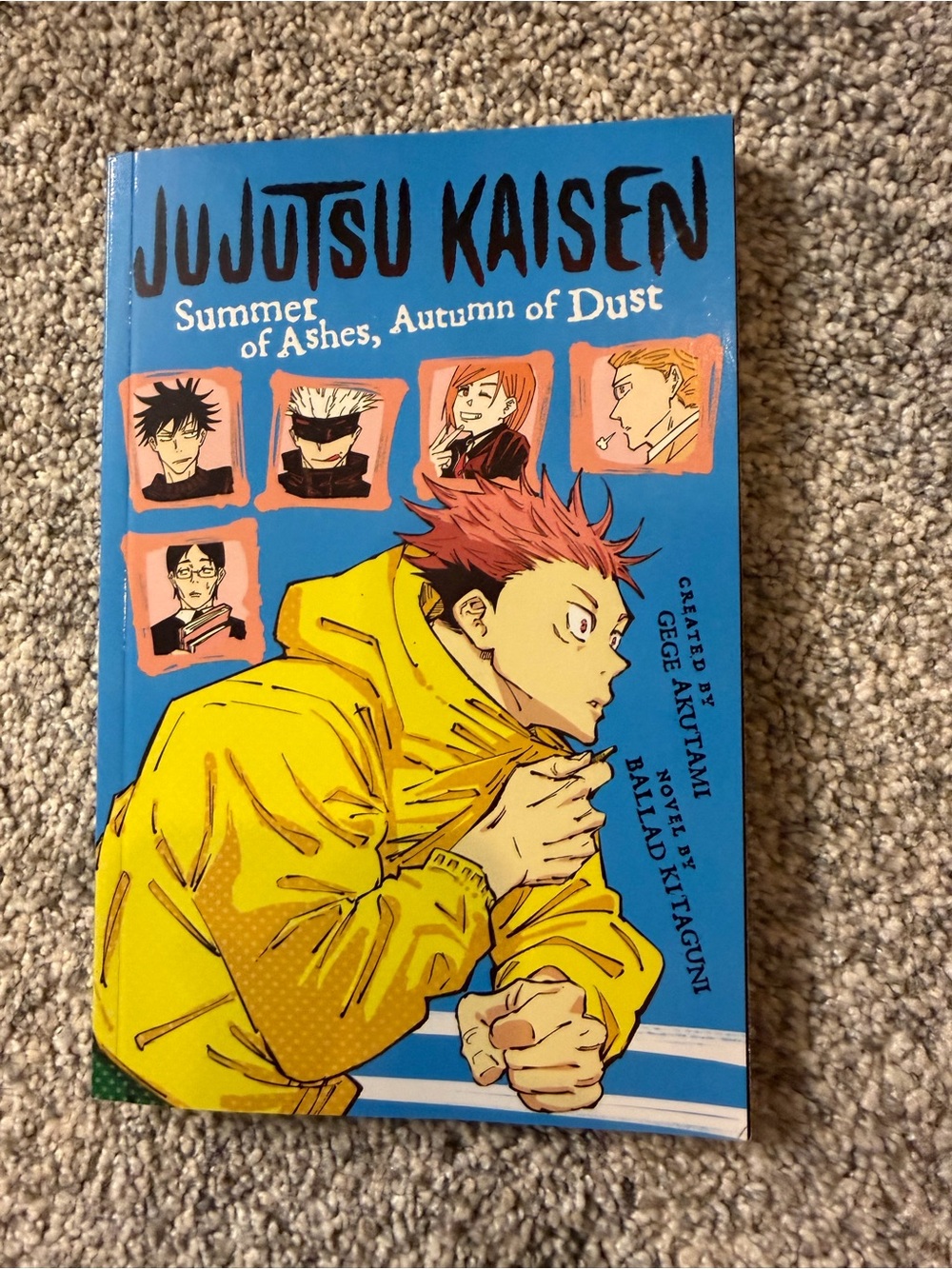 JuJutsu Kaisen Novel - Yellow & Blue Cover